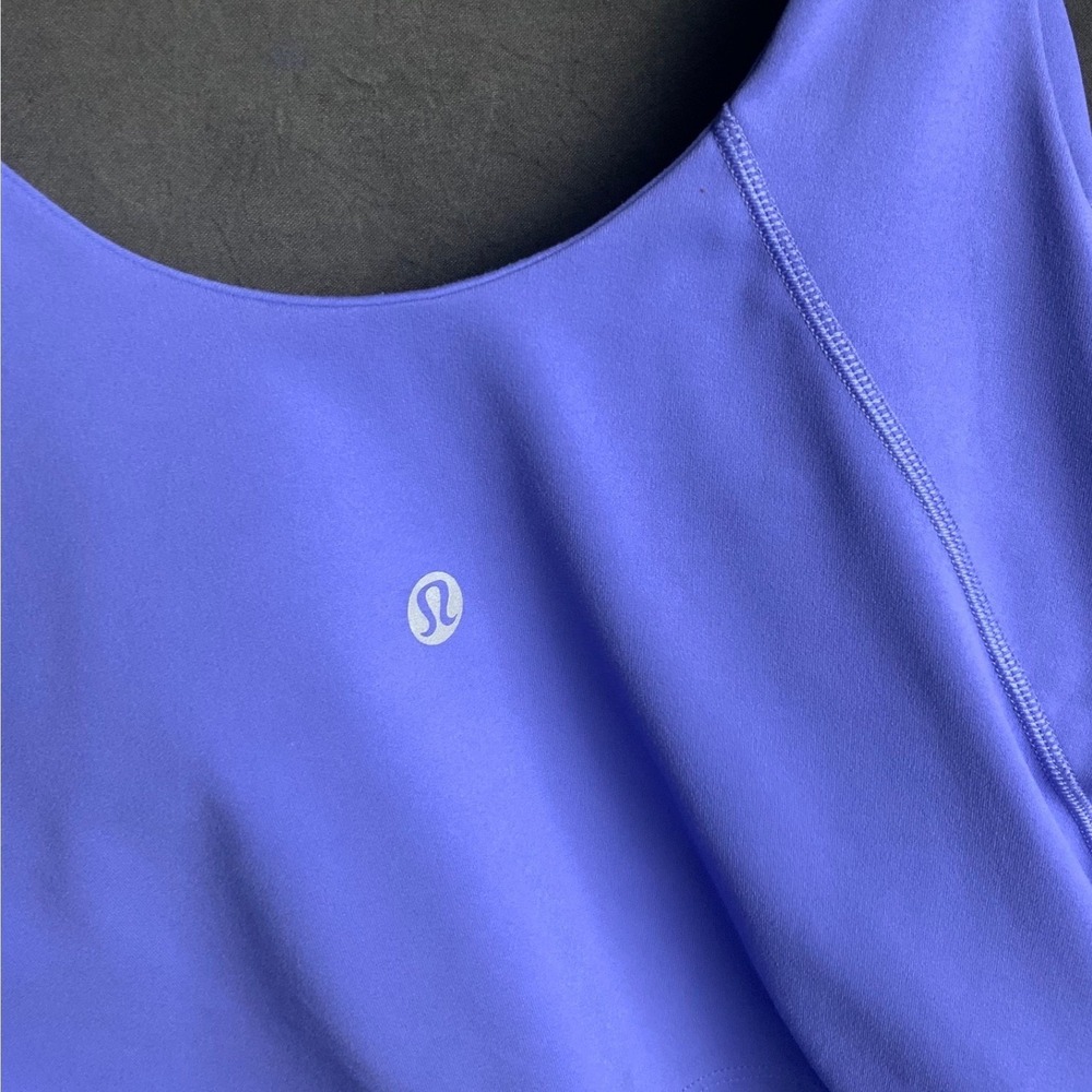 Lululemon Align Tank Top 8 Purple Nulu Cropped Yoga Gym Built-in Shelf Bra - Picture 3 of 6